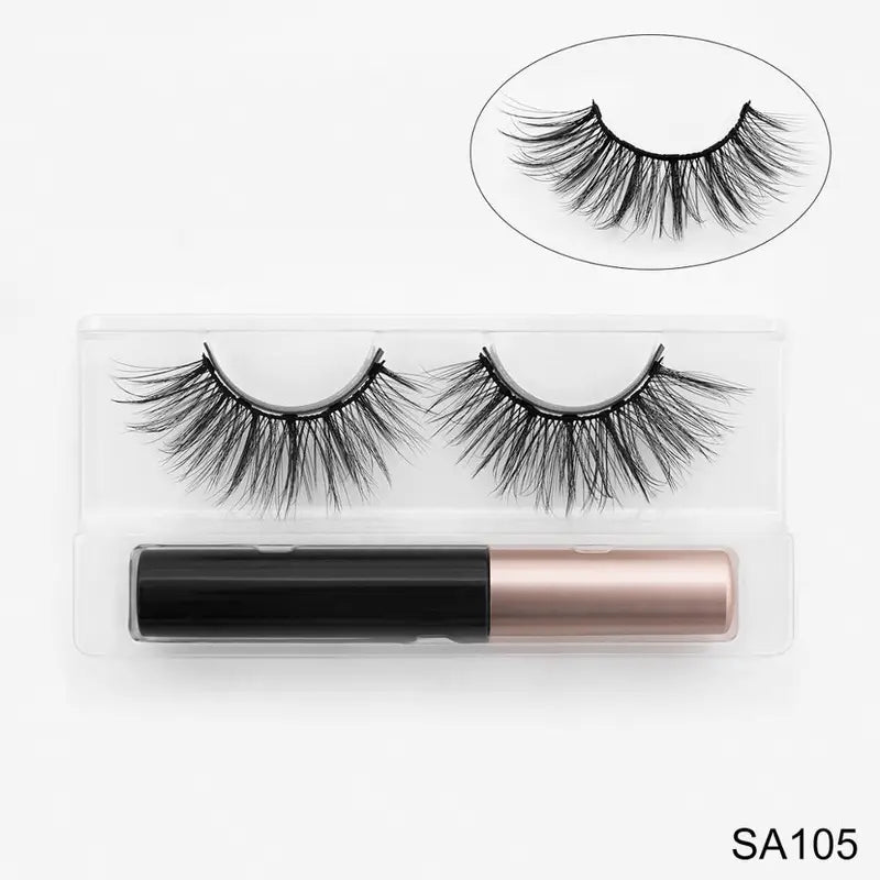 Magnetic Eyelashes w/ Magnetic Waterproof Eyeliner