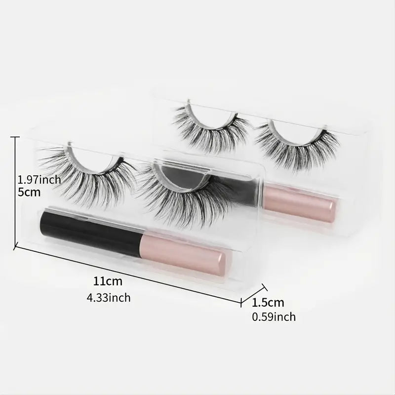Magnetic Eyelashes w/ Magnetic Waterproof Eyeliner
