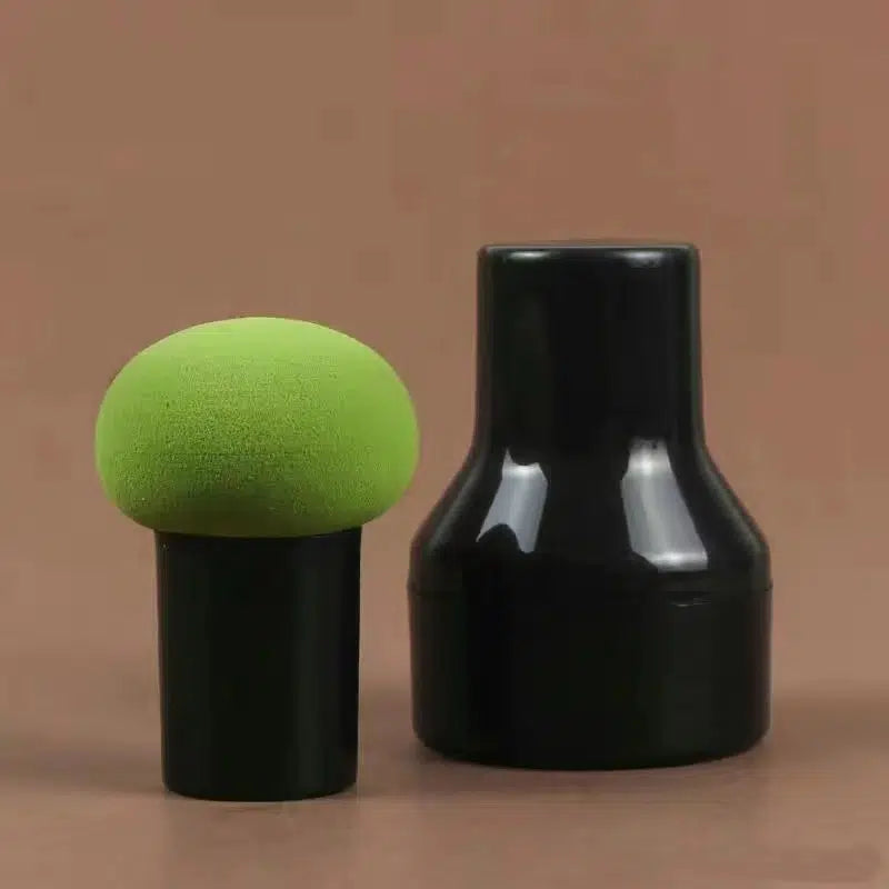 Mushroom Makeup Sponge Cosmetic Blender Puff Latex Free Face Sponge Beauty Puff Makeup Brush Sponge With Handle Case