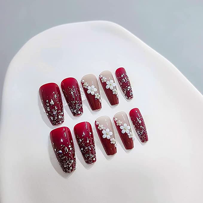 Medium Coffin Press On Nails