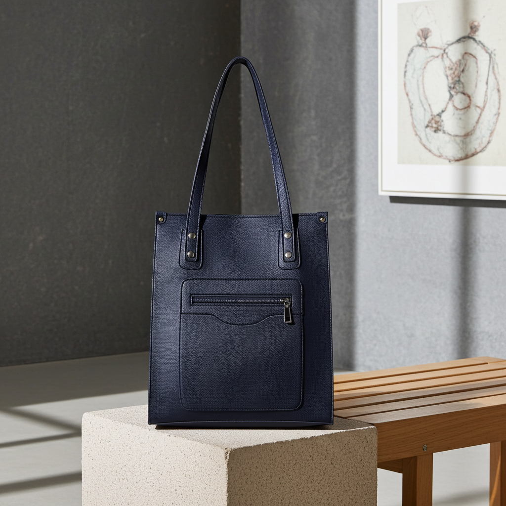 Structured Vertical Tote