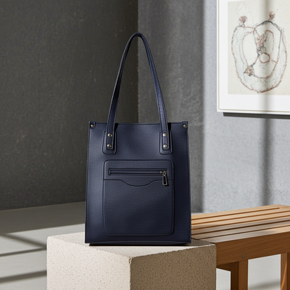 Structured Vertical Tote