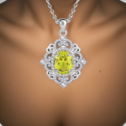 Vintage-Inspired Peridot Statement Pendants