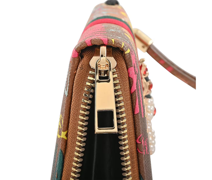 Chunma Graffiti Vegan Leather Wristlet