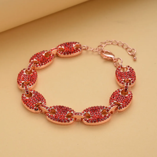Crystal Mariner Link Bracelet