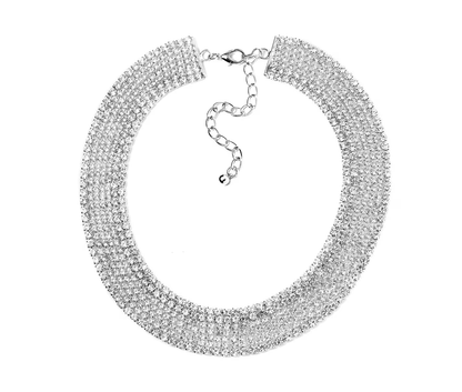 Dazzling Crystal Necklace and Earring Set