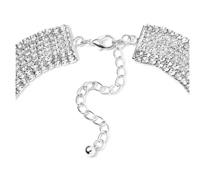 Dazzling Crystal Necklace and Earring Set