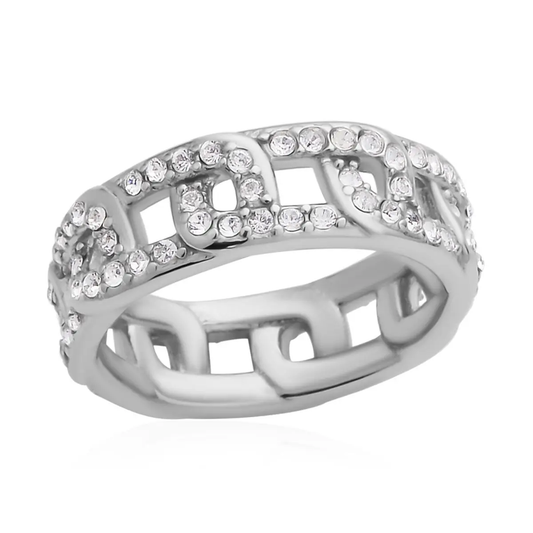 Curb Crystal Ring
