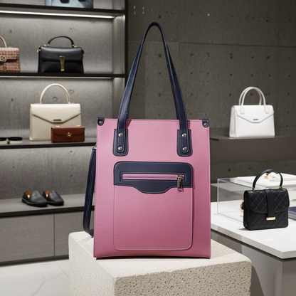 Structured Vertical Tote