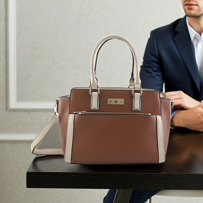 The Bicolor Satchel