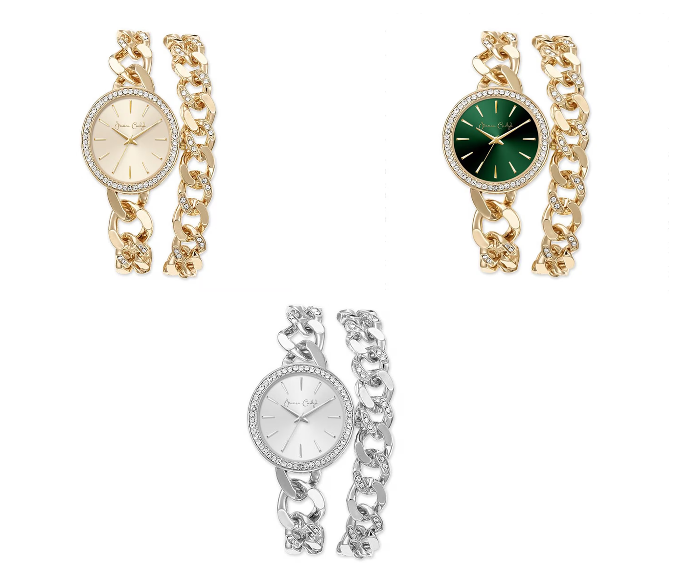 Curb Chain Watch & Bracelet Set