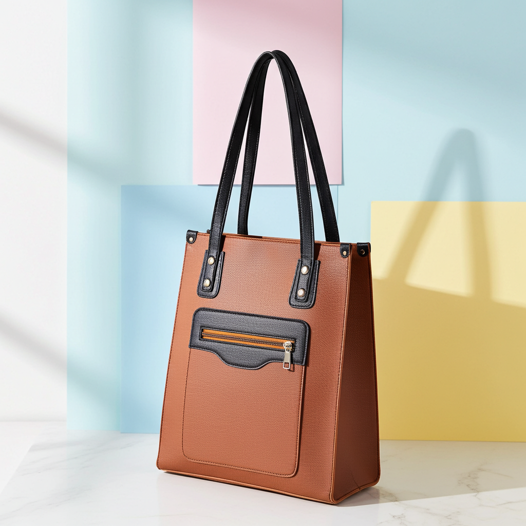 Structured Vertical Tote