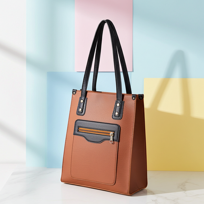 Structured Vertical Tote