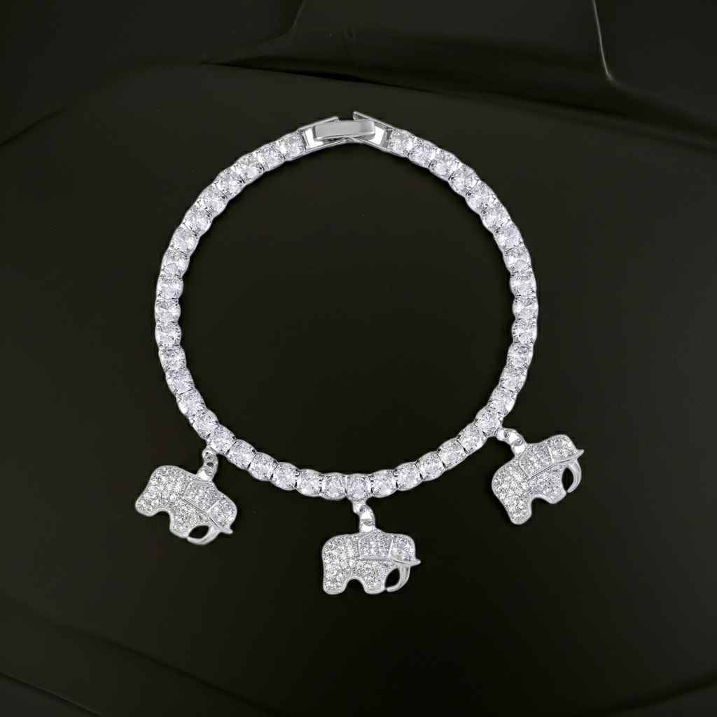 Tree Of Life Simulated Diamond Bracelet