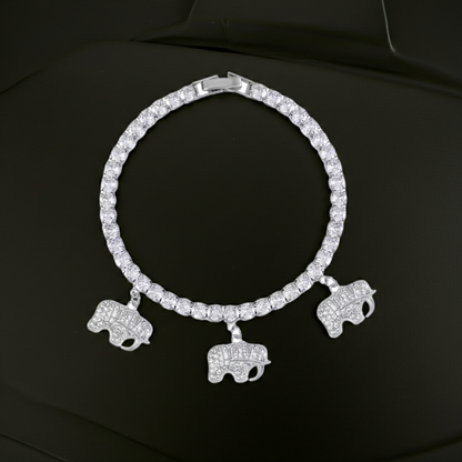 Tree Of Life Simulated Diamond Bracelet