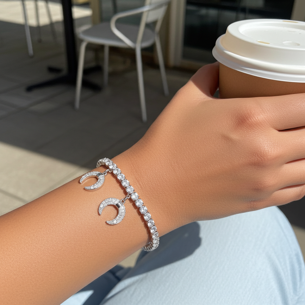 Tree Of Life Simulated Diamond Bracelet