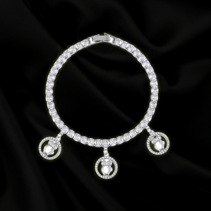 Tree Of Life Simulated Diamond Bracelet