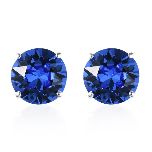 Crystal Solitaire Stud Earrings