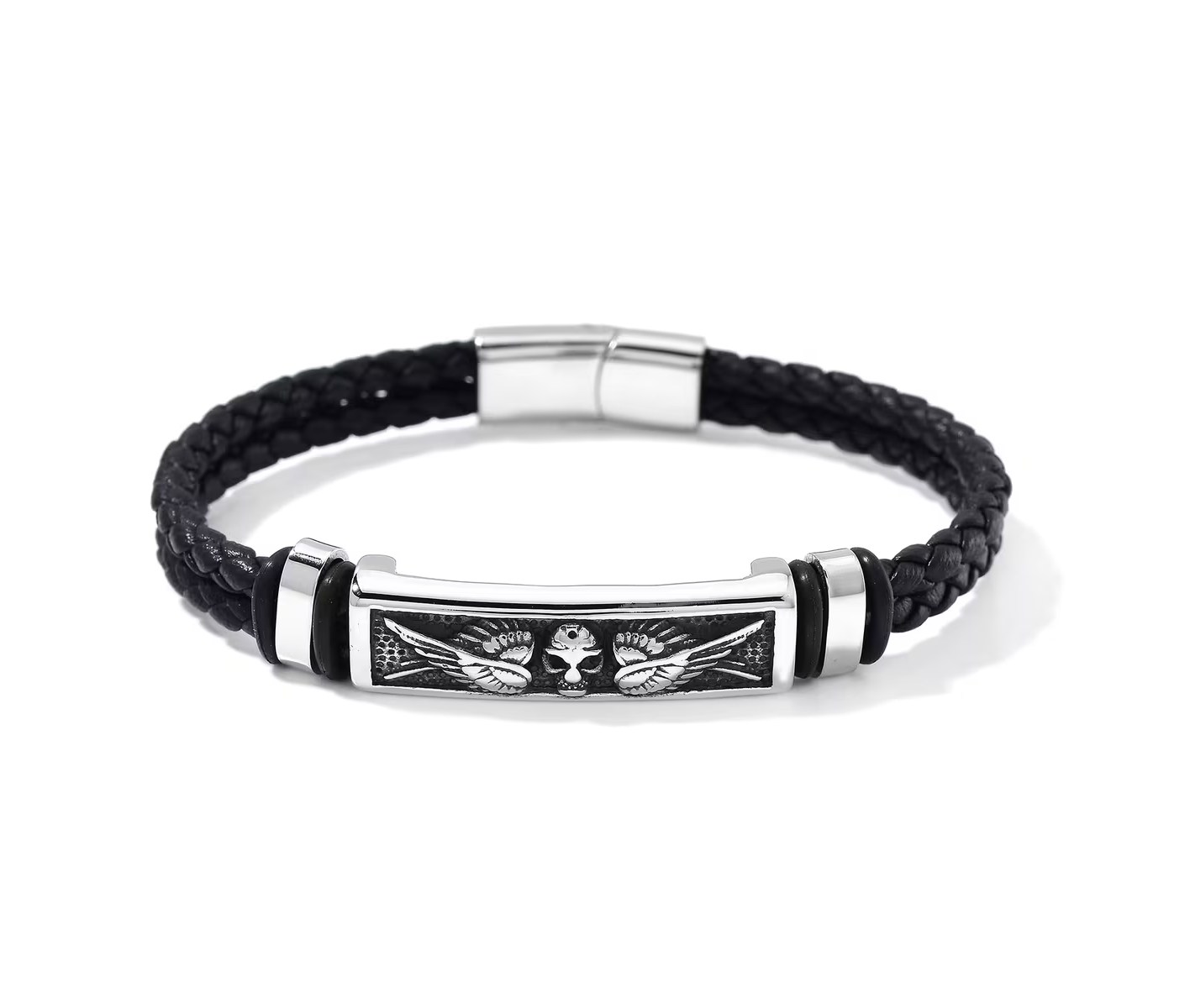 Stainless Steal Microfiber Bracelet