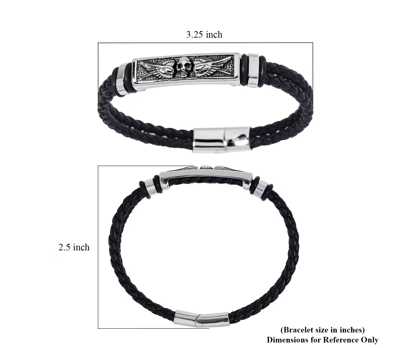 Stainless Steal Microfiber Bracelet