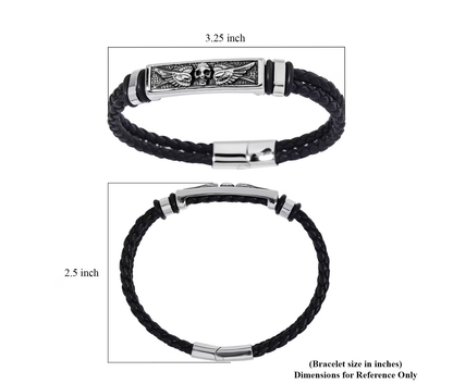 Stainless Steal Microfiber Bracelet