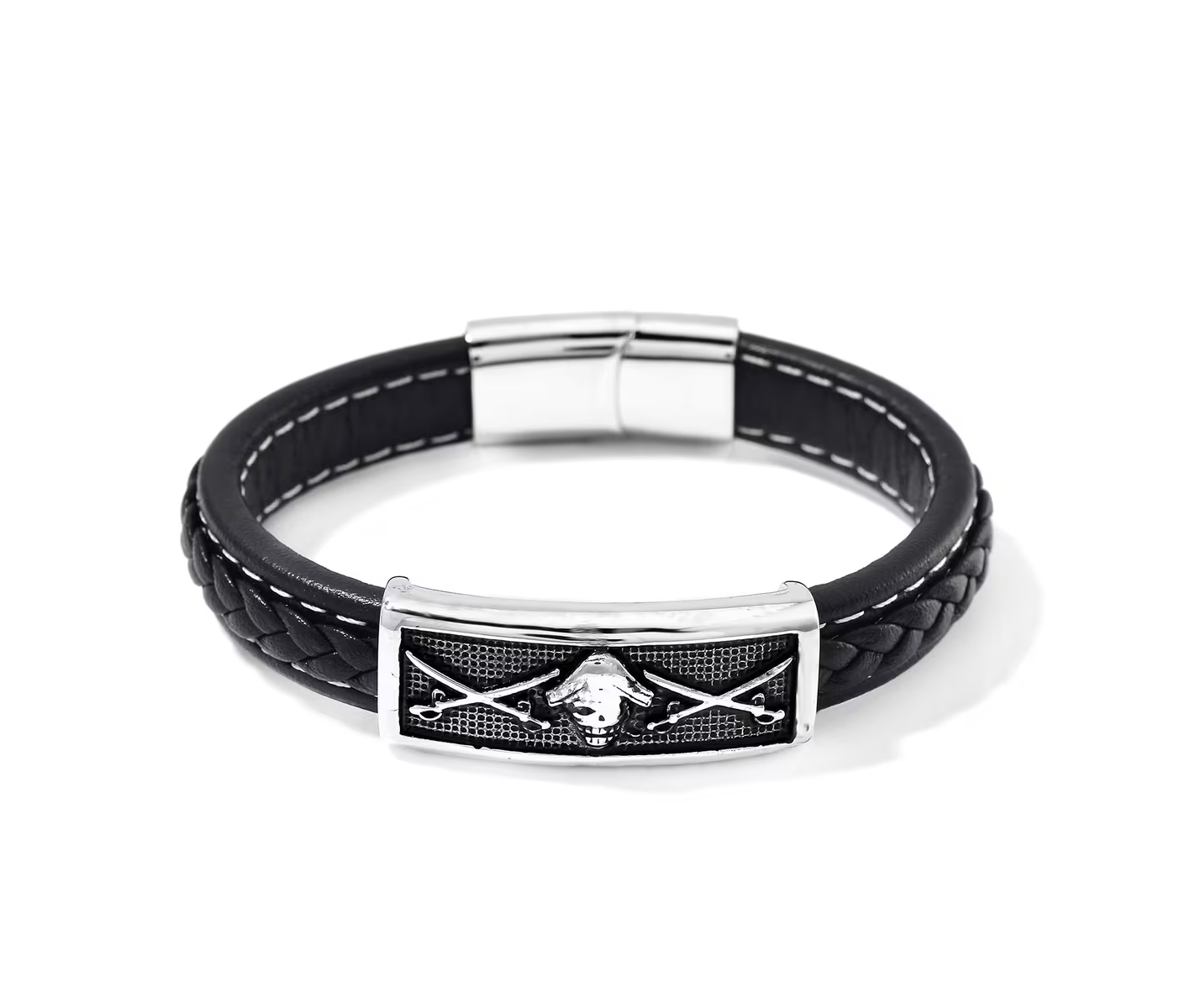 Stainless Steal Microfiber Bracelet