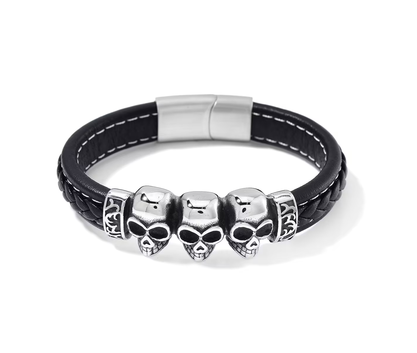 Stainless Steal Microfiber Bracelet