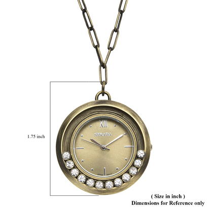 Watch Pendant W/ Crystals