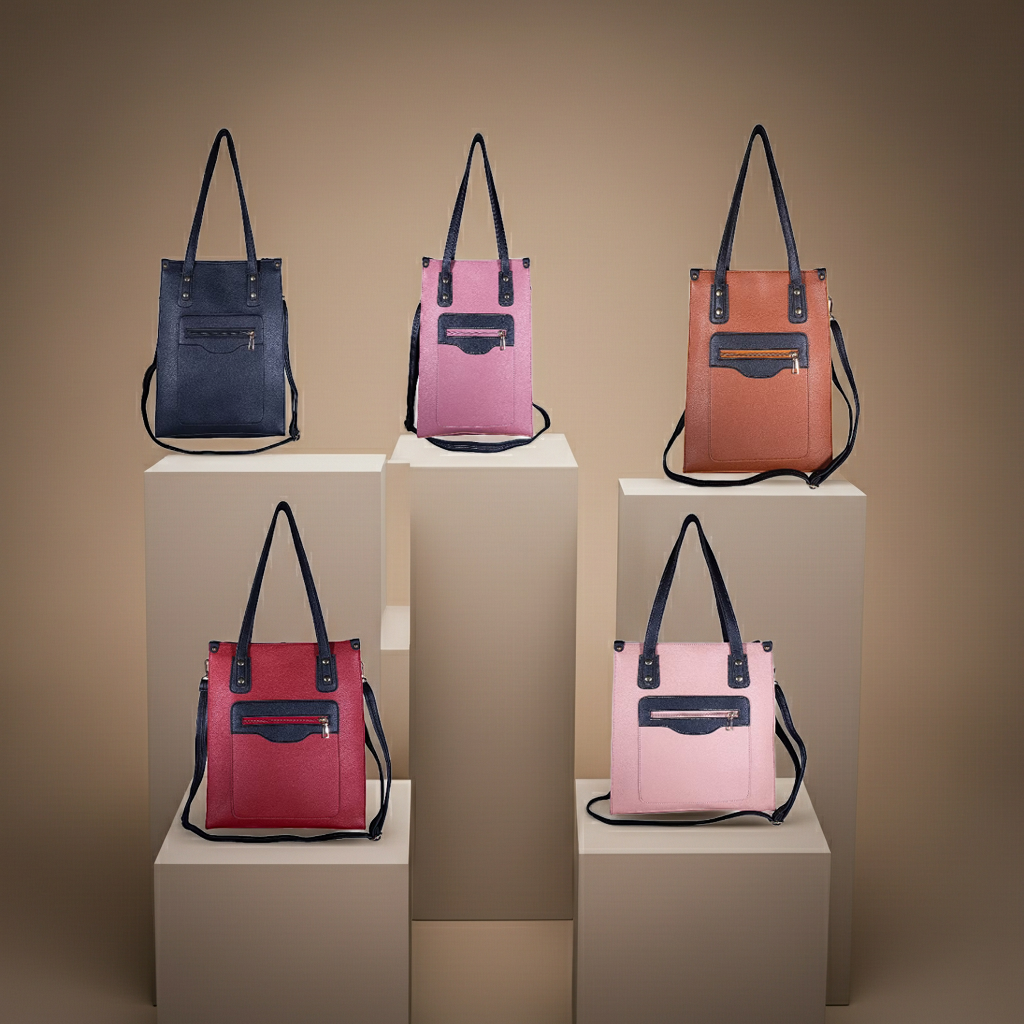 Structured Vertical Tote