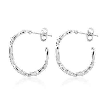 Mariner Link Hoop Earrings