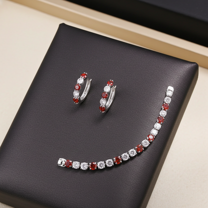 Tennis Bracelet & Earrings