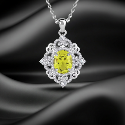 Vintage-Inspired Peridot Statement Pendants